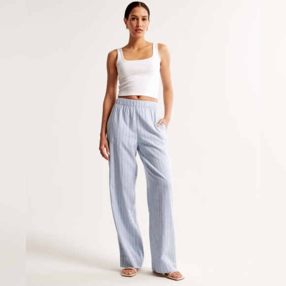 Abercrombie & Fitch Pants - A&F "Linen-Blend Pull-On Pant," size XXS